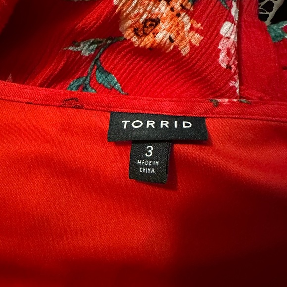 Torrid Mini Gauze Lace-Up Skater Dress Size 3X - Picture 5 of 6